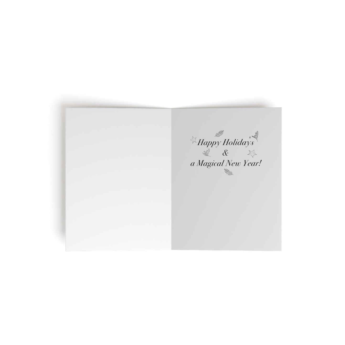 Winter Holiday Magical Unicorn Greeting Cards - Set of 8