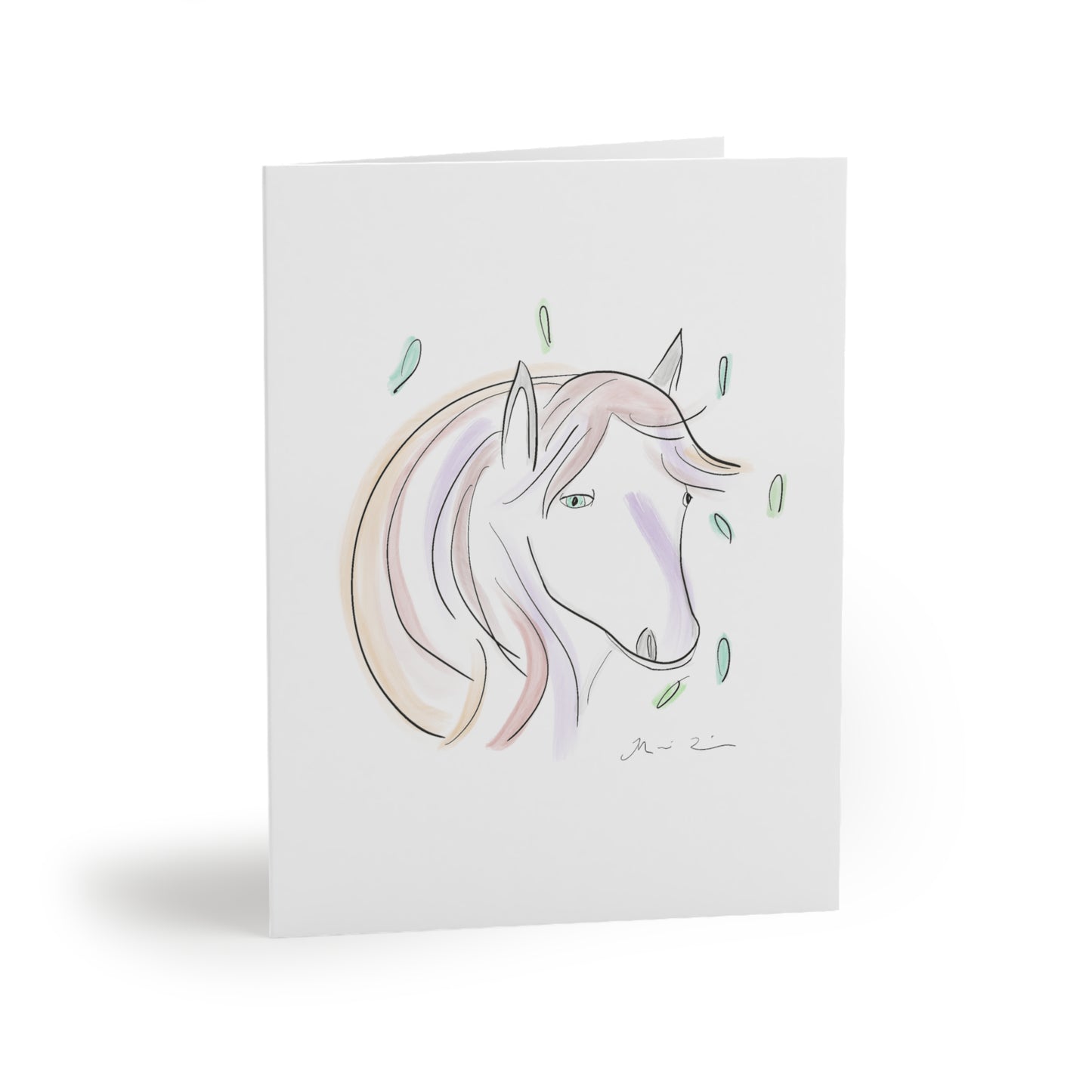 Whimsical Horse Greeting Cards - Set of 8