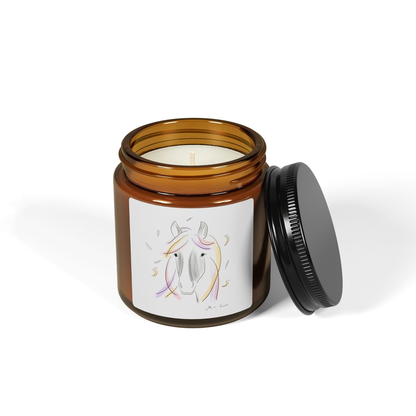 Elegant Horse Candle