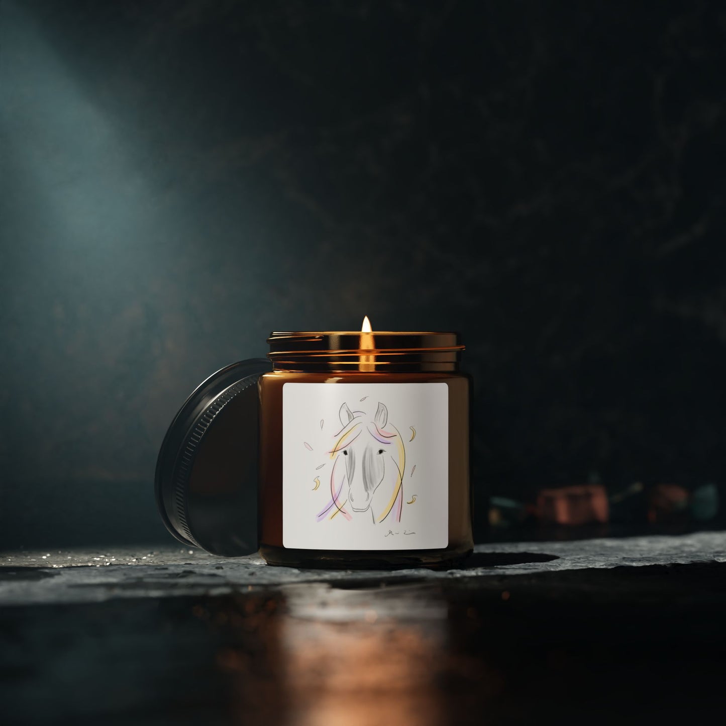 Elegant Horse Candle