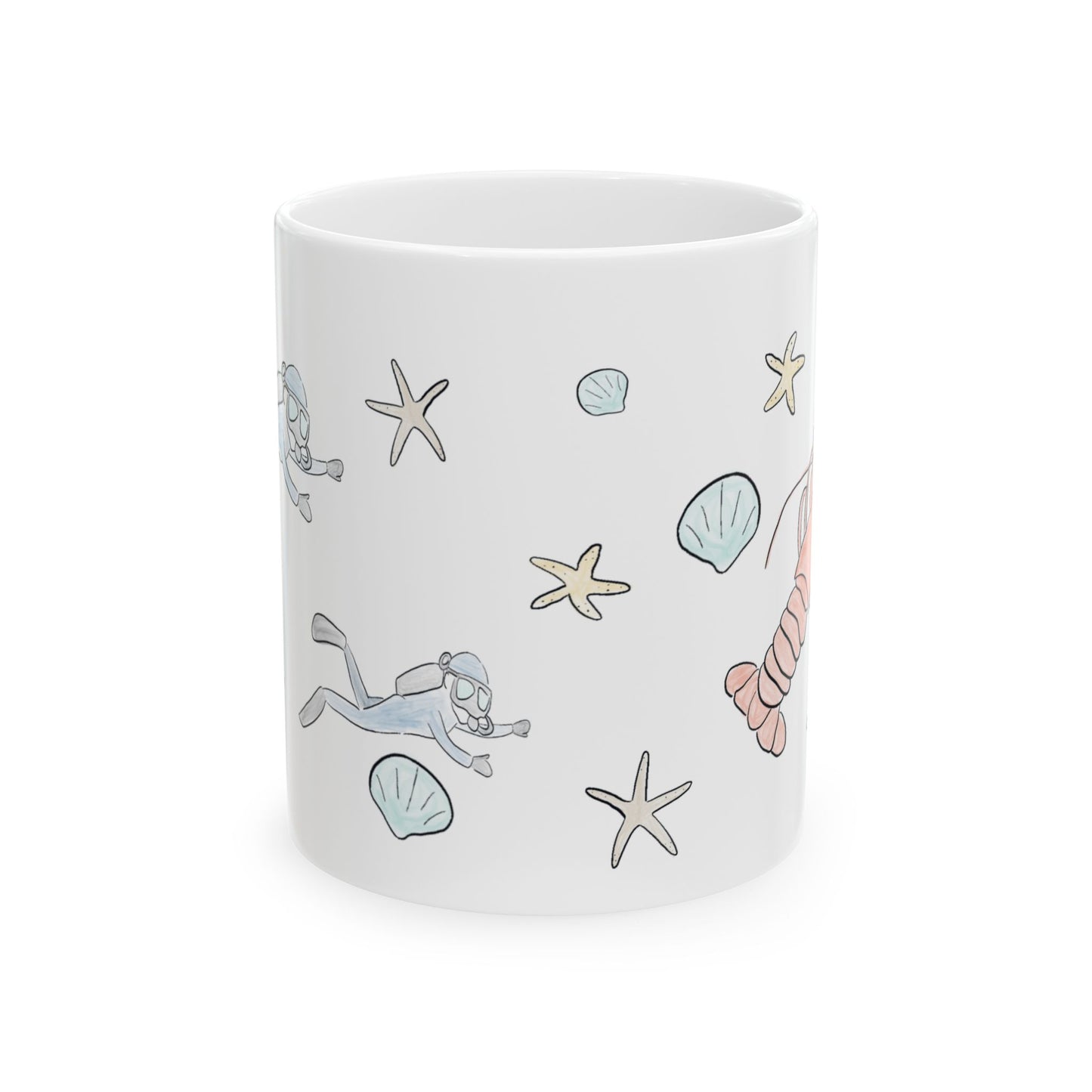 Scuba Lobster Coffee Mug